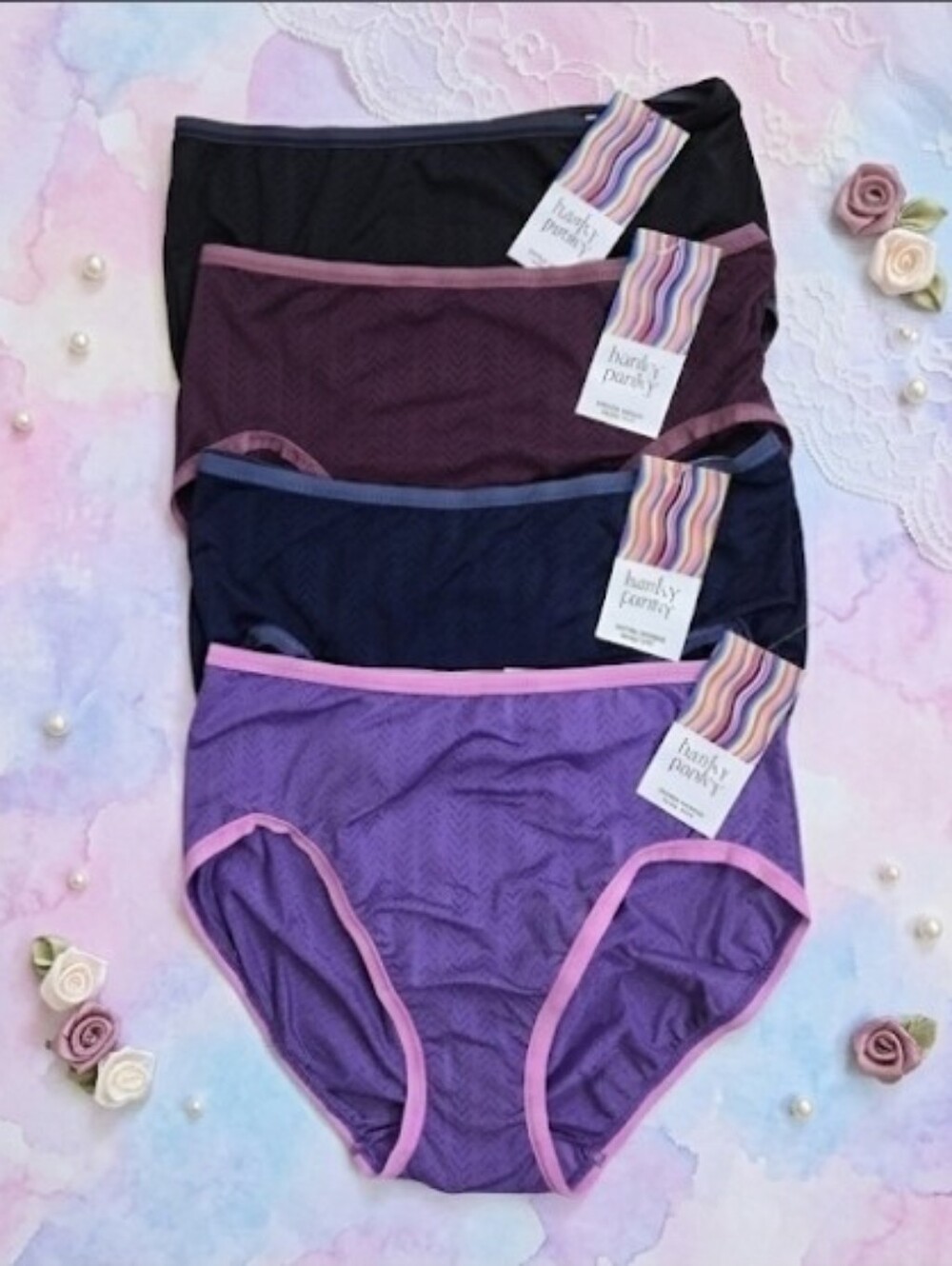 Nwt Bundle/ Lot Of 4 Hanky Panky  Move Calm High Waisted Briefs Size Small